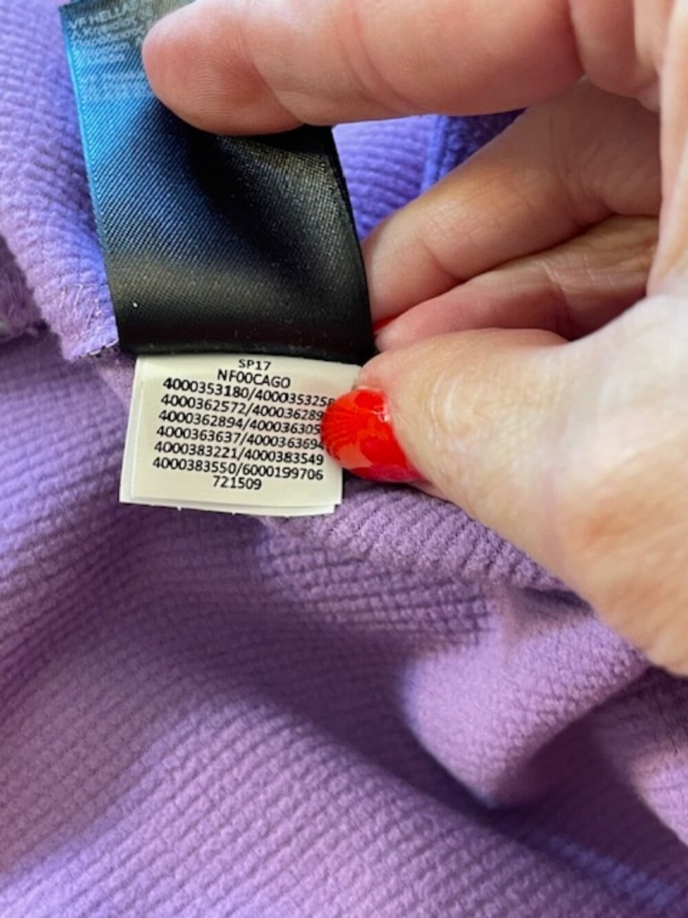 The North Face Women's Canyonwall Jacket Grey Heather Lilac Full Zip Small - Picture 10 of 11